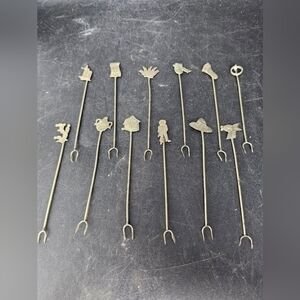 Vintage Alpaca Mexico olive/cheese cocktail picks‎